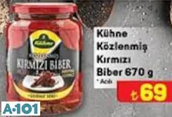 KÜHNE KÖZLENMİŞ KIRMIZI BİBER 670 G KÜHNE KÖZLENMİŞ KIRMIZI BİBER 670 G